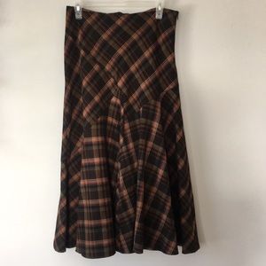 Jessica Vintage Plaid Skirt Grunge Size US8